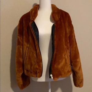 Free People faux fur jacket